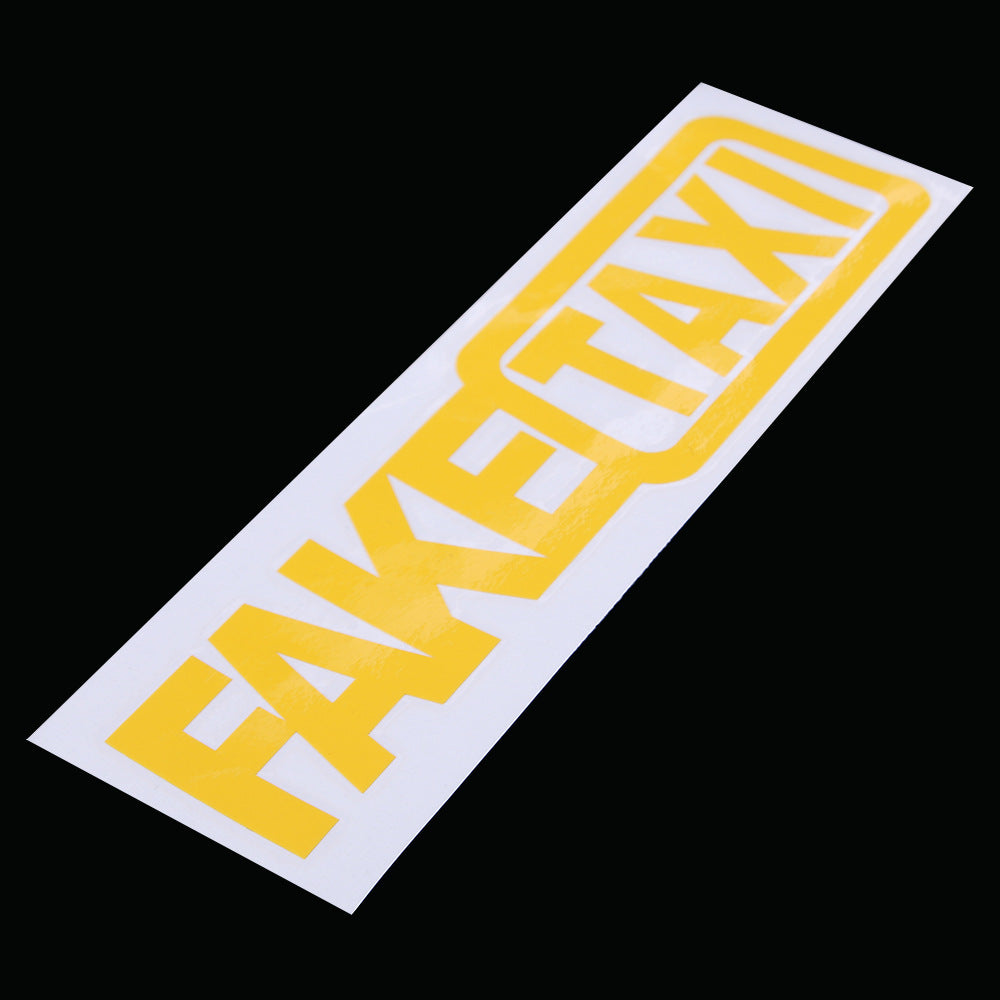 Fake taxi drift sign funny car sticker