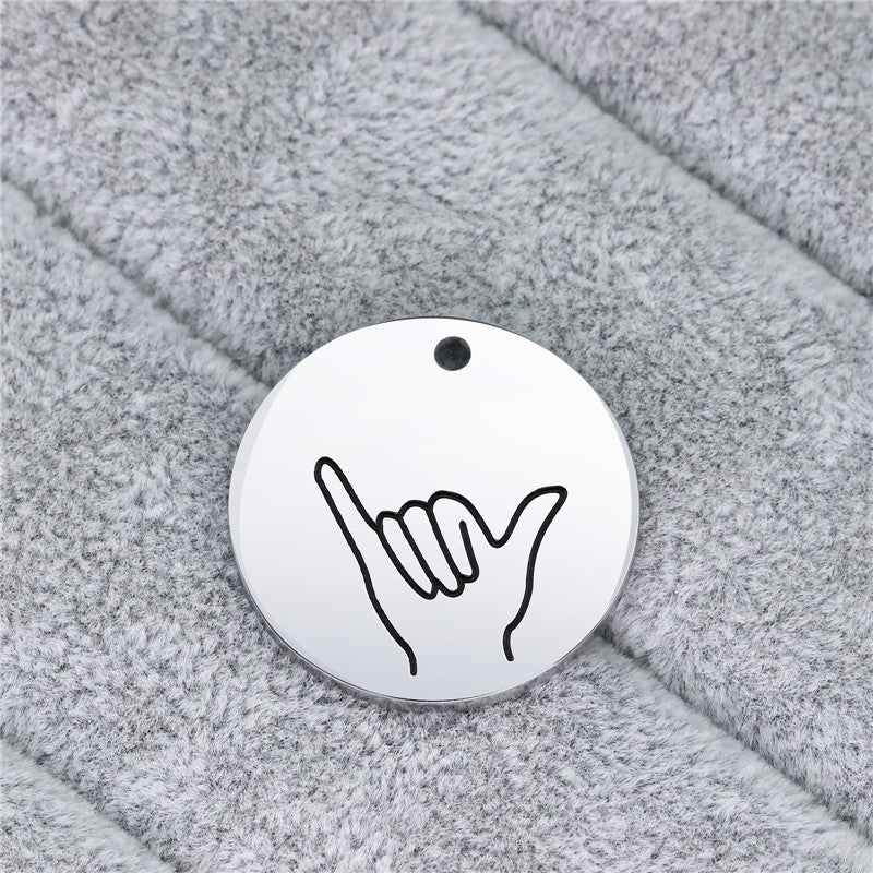 Personalized Sign Language Tag Accessories