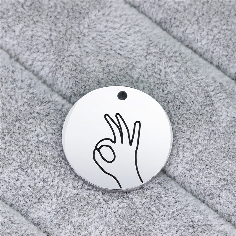Personalized Sign Language Tag Accessories