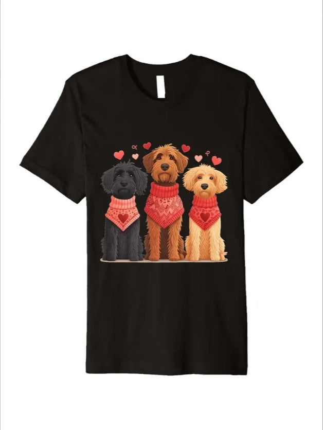 Love Valentine'S Day T-Shirt,   Couple T-Shirt, Couple Christmas, Fashion Casual T-Shirt, Short-Sleeved T-Shirt